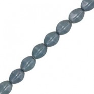 Czech Pinch beads 5x3mm Chalk white baby blue luster 03000/14464